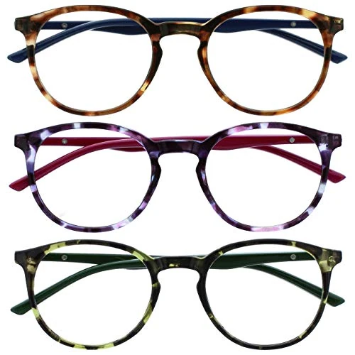 Limited-time offer: OPULIZE MET Reading Glasses for Women Men, Slim Round Frame with Spring Hinges and Scratch Resistant, Brown,Purple,Green +1.5 (Pack of 3) from 17.99 £ to 17.99 £ (save 0.00%)
