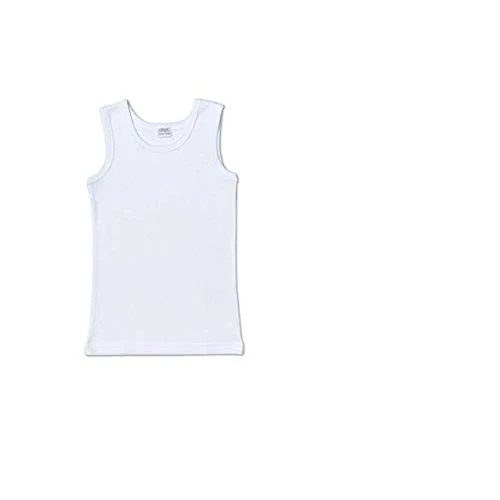 Ellepi Canottiere Bambino Caldo Cotone 3 Pezzi | Intimo Invernale Morbido e Traspirante (6 Anni, Bianco)