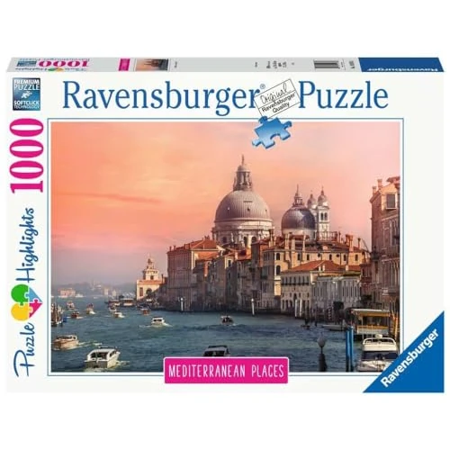 Ravensburger Puzzle 14976 Ravensburger Śródziemnomorskie Włochy 1000 Elementów Puzzle Dla Dorosłych (14976) Unikalne Elementy, Technologia Softclick - Klocki Pasują Idealnie