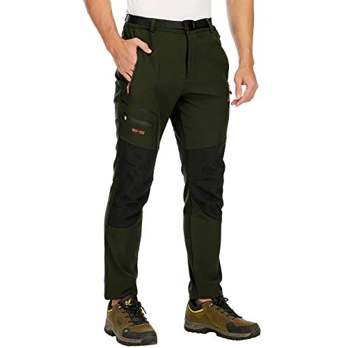 Offerta a tempo: DAFENP Pantaloni Trekking Sci Lavoro Uomo Impermeabile Foderato in Pile - 0.00% da 47.99 € a 47.99 €