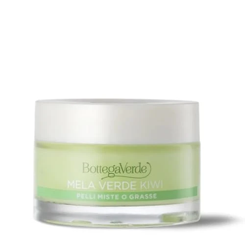 Offerta a tempo: Bottega Verde - Crema Viso Idratante, 50 ml, Idrata, Opacizza e Purifica la Pelle, con Mela Verde e Kiwi, per Pelli Miste o Grasse - 46% da 12.99 € a 6.99 €