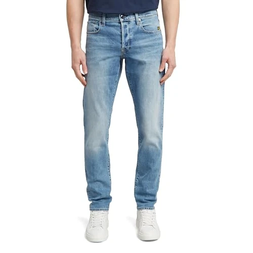 Oferta limitada: G-STAR Jeans 3301 Regular Tapered para Hombre, Azul (lt indigo aged 51003-C052-8436), 30W / 32L de 109.95 € a 79.99 € (ahorro 27%)