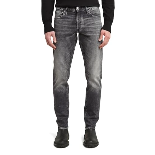 Oferta limitada: G-STAR Jeans 3301 Regular Tapered para Hombre, Gris (faded bullit 51003-C293-B466), 27W / 32L de 119.95 € a 76.94 € (ahorro 36%)