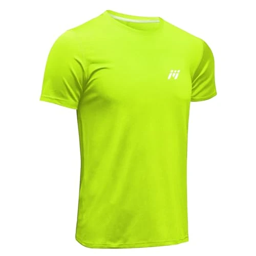 Limited-time offer: MEETWEE Men’s Sport T-Shirt, Breathable Cool Dry Mesh Base Layer Tops Short Sleeve Running Top Gym Shirt Green from 14.98 £ to 13.94 £ (save 7%)