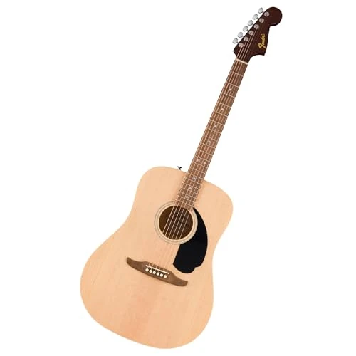 Fender California Debut Redondo Dreadnought Acoustic Guitar, Spruce Top, Black Pickguard, Natural