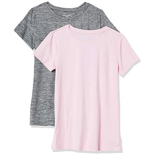 Limited offer: Amazon Essentials Women's Active Quick Dry Tech Stretch Workout Gym Short-Sleeve Crewneck T-Shirt, Multipacks from 17.90 EUR to 17.90 EUR (save 0%)