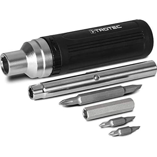TROTEC 1 x 9-in-1 Ratschenschraubendreher, Schwarz, normal