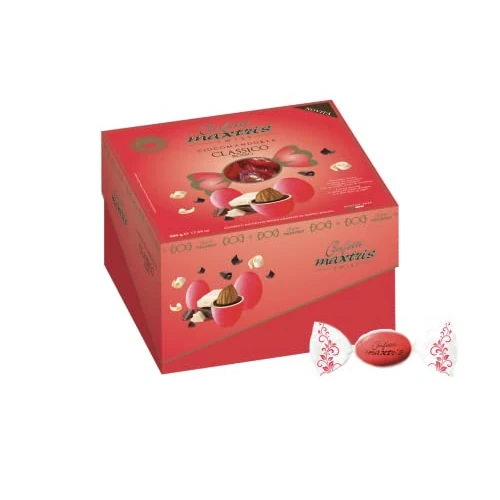 Confetti Maxtris Dolce Evento Rosso CIOCOMANDORLATwist Incartati A Caramella 500 Gr
