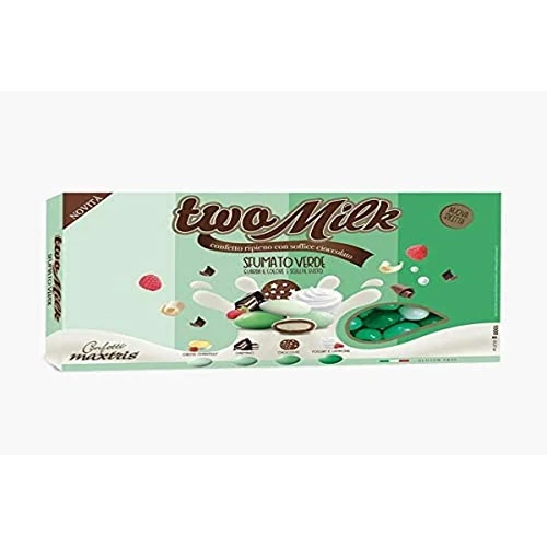 Maxtris Two Milk Sugared Almonds 1 kg Box Green