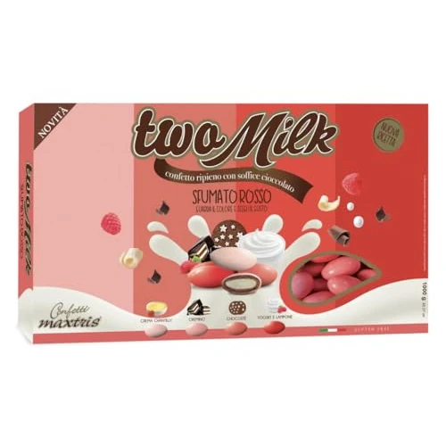 Offerta a tempo: Confetti Maxtris Two Milk Sfumato Rosso Scatola1 Kg, Assortito - 27% da 26.00 € a 18.90 €