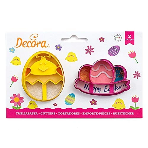 Limited-time offer: DECORA 0255062 Chick and Egg with Festoon Plastic Cookie Cutters Set of 2, Plastica, Assorted from 26.73 GBP to 26.73 GBP (save 0%)