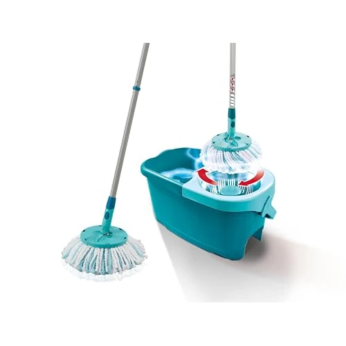 Oferta limitada: Leifheit Set de fregona rotatoria Clean Twist Disc Mop Ergo 2.0, fregona giratoria con cabezal Micro Duo, set de limpieza en húmedo de 44.95 EUR a 34.96 EUR (ahorro 22%)
