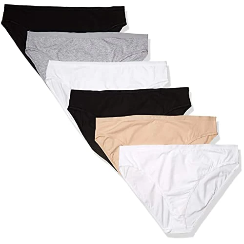Limited-time offer: Amazon Essentials Women's Cotton High-Leg Breathable Brief Underwear (Available in Plus Size), Multipacks, Pack of 6, Neutral, XL Plus from 10.50 £ to 10.50 £ (save 0.00%)