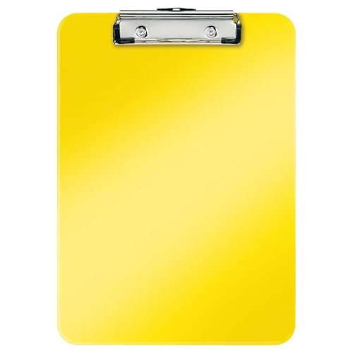 Offerta a tempo: Leitz Portablocco con clip in metallo WOW A4 PS, Giallo - 0.00% da 15.00 € a 15.00 €