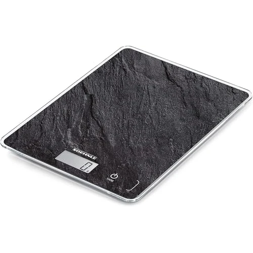 Offre limitee: Soehnle Page Compact 300 Slate, balance de cuisine multifonctions compacte & élégante, balance alimentaire de haute précision, pèse aliment jusqu'à 5 kg de 19.99 EUR a 18.98 EUR (economie 5%)