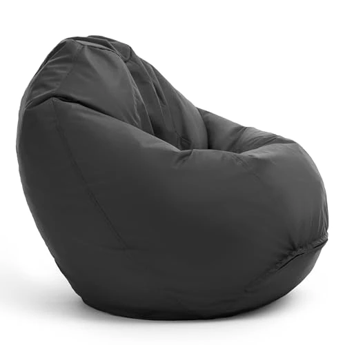 Offre limitée : Bruni Pouf Classico M en Gris – Fauteuil Poire pour Chambre et Salon, Beanbag Intérieur et Extérieur, Lavable, Pouffe pour Adolescents de 89.95 € à 89.95 € (0.00% de remise)