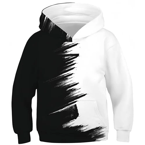 Tijdelijke aanbieding: Ocean Plus Jongens Hoodie Hoodie met Print Hoodie Kinderen Sweatshirt van 25.99 EUR naar 25.99 EUR (korting 0%)