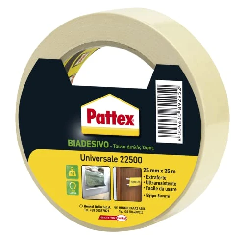Offerta a tempo: Pattex 22500 Biadesivo Telato, Forte — 29% da 7,90 € a 5,59 €
