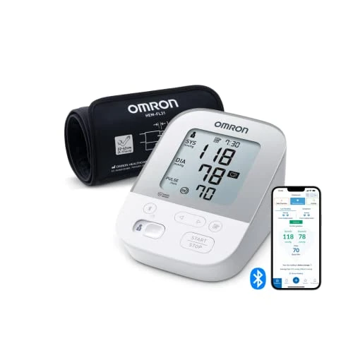 Limited-time offer: OMRON X4 Smart Automatic Upper Arm Blood Pressure Monitor - Clinically Validated BP Monitor for Use in Diabetics or During Pregnancy - BP Machine with Cuff 22-42 cm - Bluetooth and Free Smartphone App from 79.99 GBP to 54.80 GBP (save 31%)