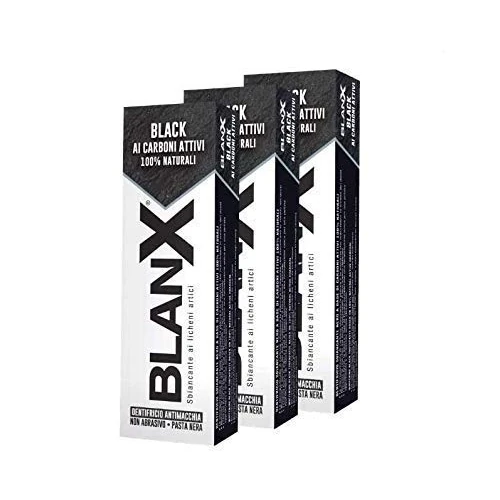 Offre limitée : BlanX, Dentifrice Classic Black, Dentifrice avec charbon actif blanchissant, naturel, non abrasif, pour dents blanches, 75 ml - 3 boîtes de 11.85 EUR à 10.47 EUR (remise 12%)