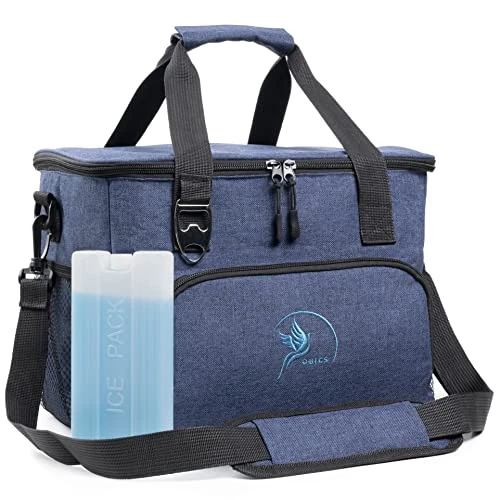 Offerta a tempo: Obics® Borsa termica porta pranzo 20 litri blu (piccolo) - Frigo isoterma portatile alimenti, ufficio, picnic e da viaggio - Borsa-Frigo rigidia e termiche isolata - Box frigorifero e thermico - 25% da 25.99 € a 19.47 €