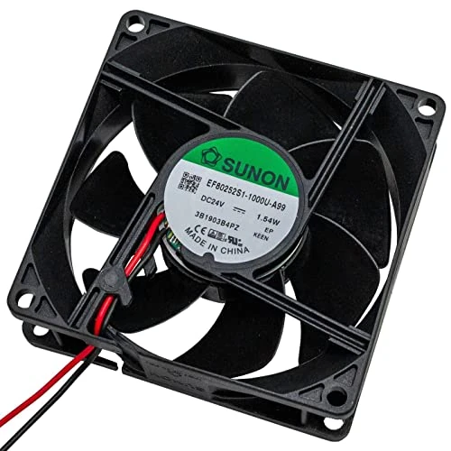 Offre limitée : Fan Ventilateur 24V DC 1,32W 80x80x25mm 69,6m³/h 3200U/Min 69,6m³/h Sunon EF80252S11000UA99 de 8.75 € à 8.75 € (0.00% de remise)