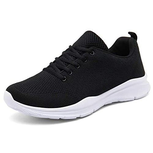 Offre limitée : DAFENP Chaussures de Course Running Sport Compétition Trail entraînement Homme Femme Basket Sneakers Outdoor Running Sports Fitness Gym Shoes (A Noir, Numeric_36) de 29.99 € à 29.99 € (0.00% de remise)