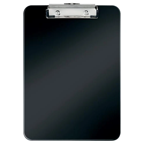 Offre limitée : Leitz – Porte-bloc A4, Capacité 75 Feuilles, Clip Métallique Solide, Crochet de Suspension, Polystyrène, Noir WOW, 39710095 de 12.47 € à 12.47 € (0.00% de remise)