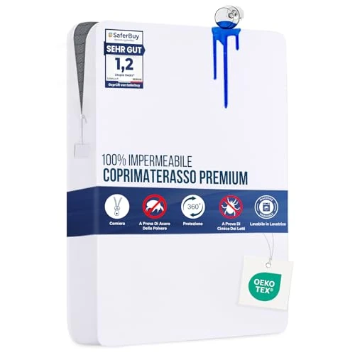 Tijdelijke aanbieding: Utopia Bedding Matrashoes Waterdichte 180 x 200 x 20 cm met Ritssluiting, Oeko-TEX Gecertificeerd, Matrasbeschermer van 21.99 EUR naar 21.99 EUR (korting 0%)