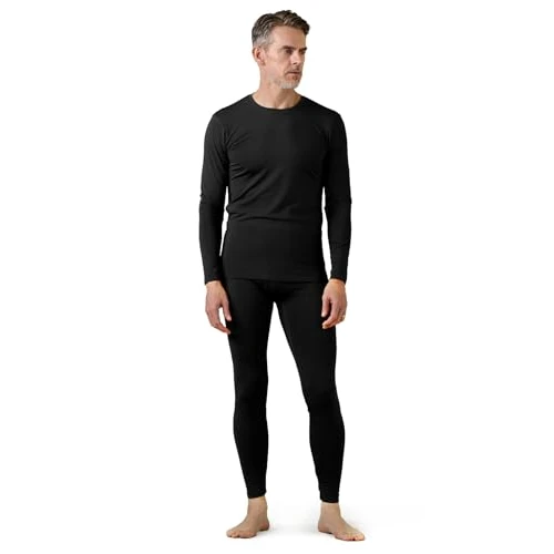 Limited offer: LAPASA Men's Fleece Lined Thermal Underwear Set, Light/Mid/Heavyweight Warm Long Sleeve Long Johns Top and Bottom, Base Layer Set M11/M57/M24 from 29.82 EUR to 22.96 EUR (save 23%)