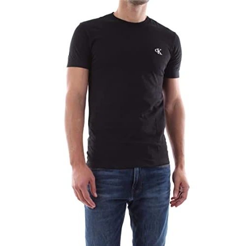 Oferta limitada: Calvin Klein Camiseta de Manga Corta Hombre CK Essential Slim Fit, Negro (CK Black), XL de 39.90 EUR a 16.74 EUR (ahorro 58%)