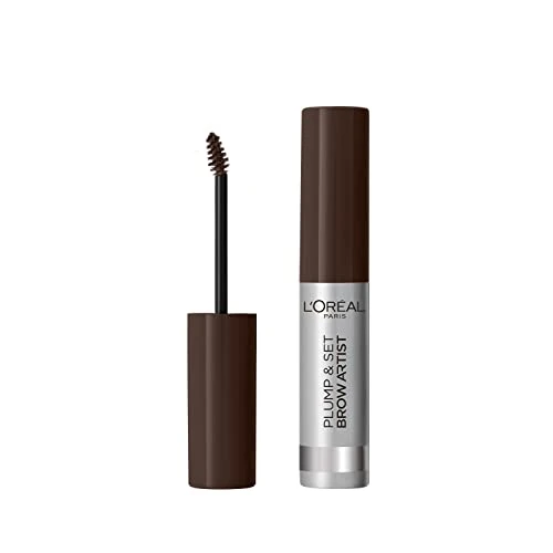L’Oréal Paris Brow Artist Plump & Set Maskara do brwi, naturalnie wypełnia brwi, 108 Dark Brunette, 5 ml