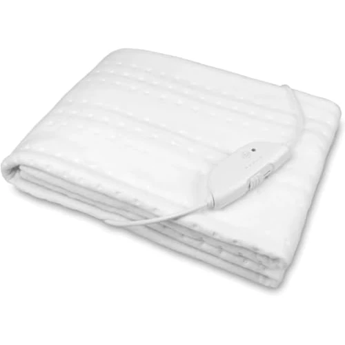Medisana HU 674 Sous-couverture électrique, 150 x 80 cm, arrêt automatique, protection contre la surchauffe, 4 réglages de température, lavable, chauffe-matelas adapté à tous les matelas standard