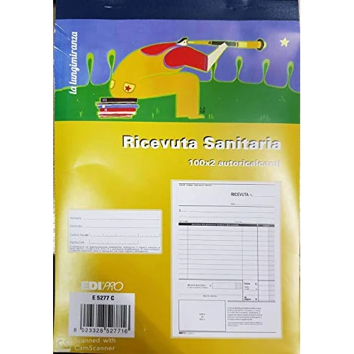 Offerta a tempo: Edipro Ricevuta sanitaria autoricalcante 100x2 - 0.00% da 8.50 € a 8.50 €