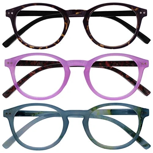 Offerta a tempo: OPULIZE Zen 3 Pacco Occhiali Da Lettura Buio Marrone Rosa Turquoise Blu Piccolo Uomo Donna RRR24 — 3% da 10,95 € a 10,58 €