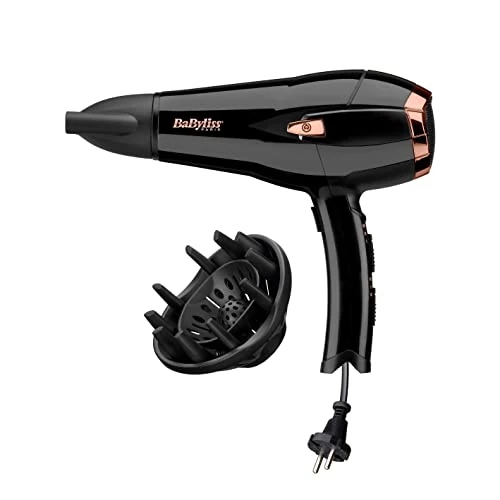 Oferta limitada: Secador de Pelo BaByliss Retráctil – Secador potente de 2000 W, Cable retráctil para mayor comodidad, Tecnología iónica antiencrespamiento, 3 ajustes de temperatura y 2 velocidades, Negro, D373E de 49.90 EUR a 26.49 EUR (ahorro 47%)