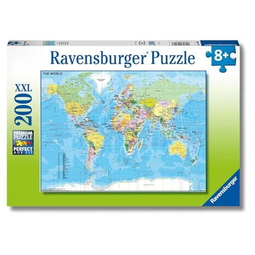 Oferta limitada: Ravensburger - Puzzles XXL Mapa del Mundo | Puzzle 8 Años O Más | Regalo Niño 8 Años O Más De 200 Piezas | Rompecabezas Niños De 49 X 36 Cm Puzzle de 12.65 € a 12.65 € (ahorro 0.00%)