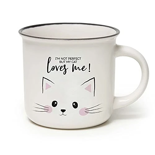 Offerta a tempo: Legami Cup-Puccino Cat Tazza, Porcellana Bone China, Multicolore, 350 ml - 0.00% da 12.95 € a 12.95 €