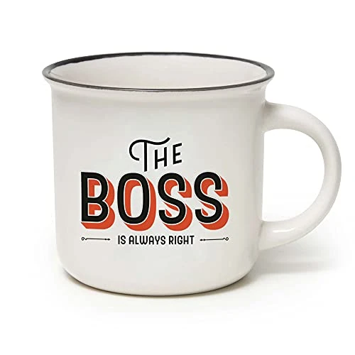 Offerta a tempo: Legami Cup-Puccino The Boss Tazza, Porcellana Bone China, 350 ml, Multicolore - 46% da 11.95 € a 6.51 €