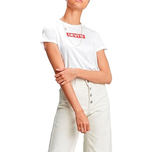 Oferta limitada: Levi's The Perfect Tee Camiseta, Box Tab White+, S Mujer de 24.50 EUR a 24.50 EUR (ahorro 0%)