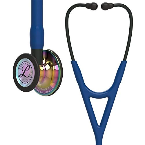 Offre limitée : 3M Littmann Stéthoscope de diagnostic Cardiology IV, tubulure bleu marine, Édition Rainbow brillant, base noire et lyre noire, 69 cm, 6242 de 283.95 € à 283.95 € (0.00% de remise)