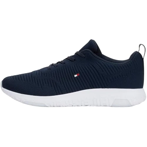 Tommy Hilfiger Runner Sneaker Hombre Corporate Knit Rib Runner Calzado Deportivo