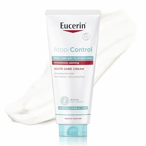Eucerin AtopiControl Akutpflege Creme reduziert Juckreiz und lindert Rötungen und Hautreizungen, 100 ml Crema