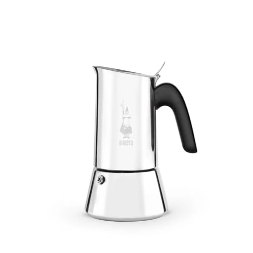 Bialetti Cafetera Venus, Mango Anti-escaldaduras, No Apta para Inducción, 2 Tazas (85ml), Acero Inoxidable