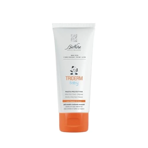 Offerta a tempo: Bionike Triderm Baby-Pasta Protettiva Neonato e Bambino con Ossido di Zinco per Pelli Secche e Sensibili Azione Lenitiva e Riparatrice Contrasta Rossori e Irritazioni Dona Nutrizione alla Pelle 100 ml - 30% da 9.90 € a 6.91 €