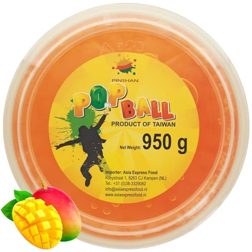 Offerta a tempo: Pinshan Popping Boba Mango - 950 gr per Bubble Tea - 0.00% da 10.95 € a 10.95 €