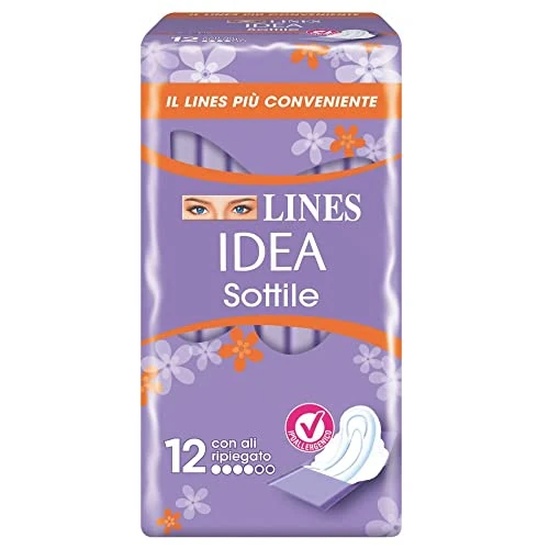 Offre limitee: LINES Idea - Idea - Absorbants fins rejetés jour avec ailes x 12 de 5.78 EUR a 5.78 EUR (economie 0%)