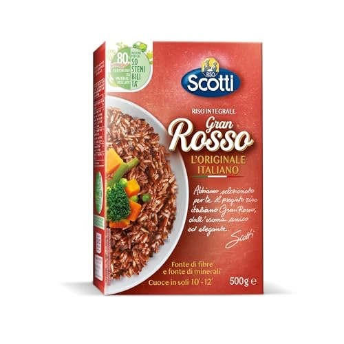 Offerta a tempo: Riso Scotti - Gran Rosso Integrale 10' - Riso Integrale Rosso - 500 gr - 37% da 3.15 € a 1.98 €