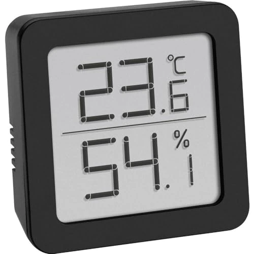 Offerta a tempo: TFA Dostmann Termoigrometro digitale, 30.5051.01, per la climatizzazione degli ambienti, piccolo e maneggevole, nero - 0.00% da 15.47 € a 15.47 €