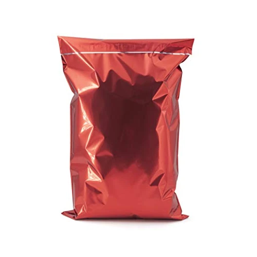 Italpak Buste Soft con Patella Adesiva Rosso, 50 pz, 15x23+4 cm